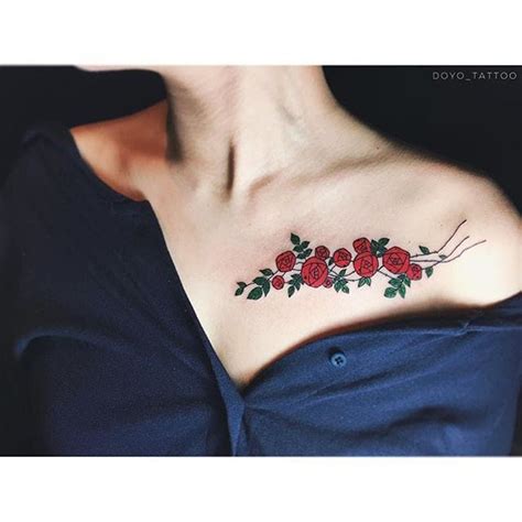 attractive female unique collar bone tattoos|80 Unique Collarbone Tattoo Ideas For Men and。